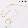 43772 dubai design light weight gold necklace sets fashion simple ring pendant gold plated jewelry necklace